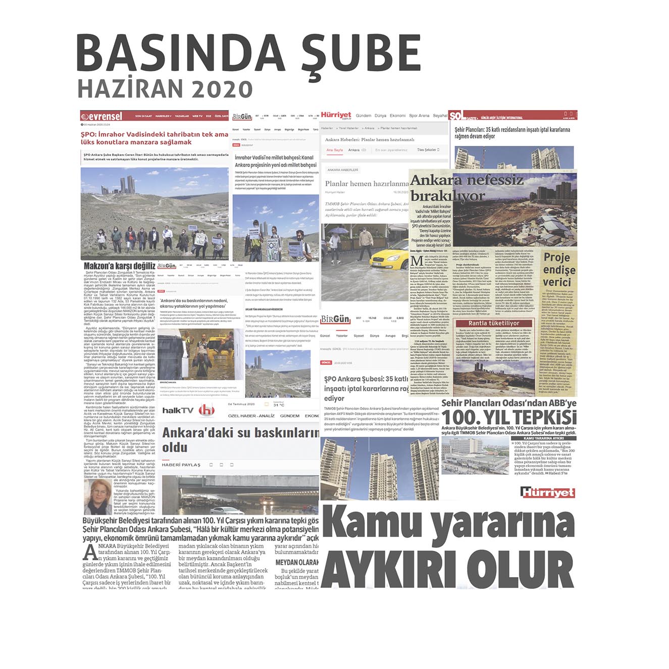 HAZİRAN AYI BASINDA ŞUBE HABERLERİ