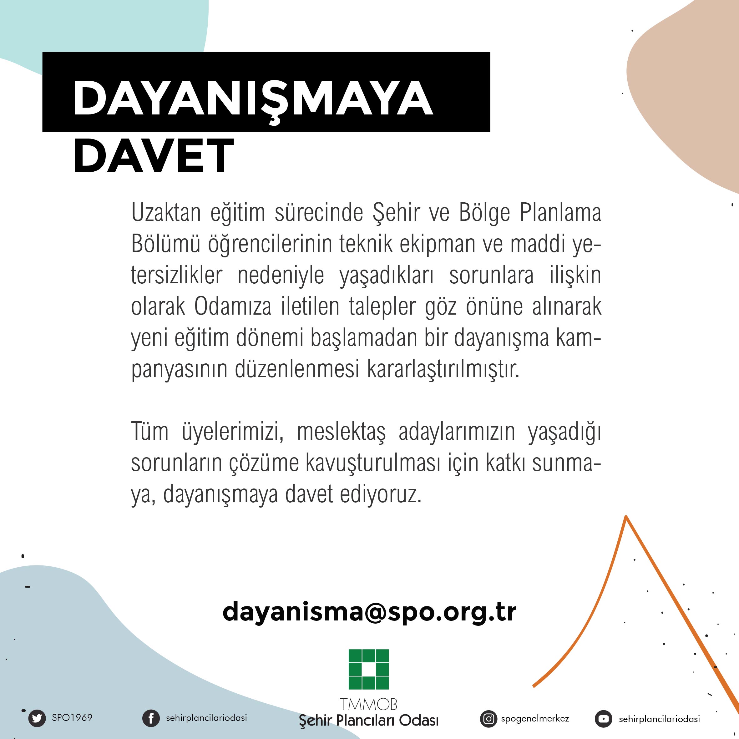 DAYANIŞMAYA DAVET