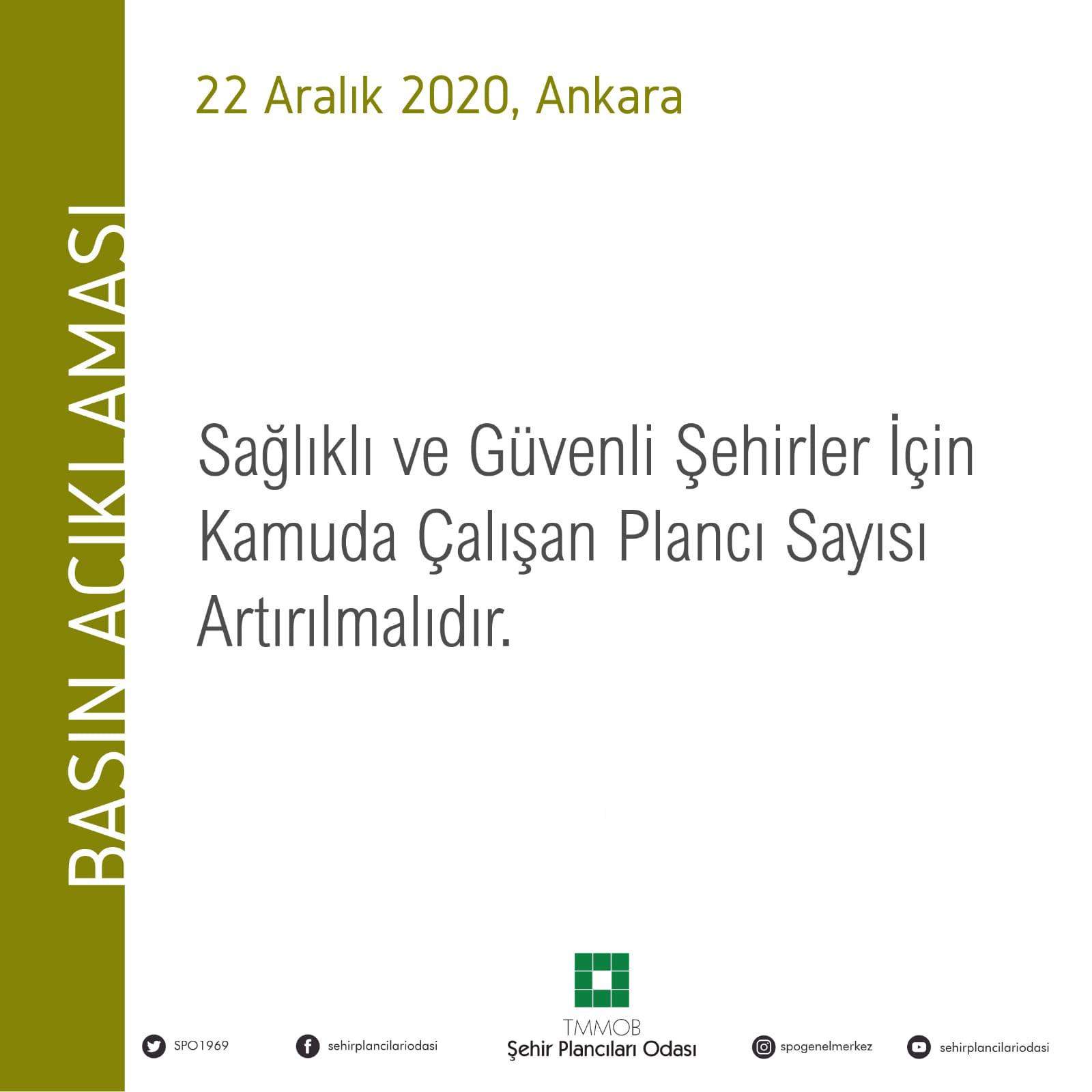 SAĞLIKLI VE GÜVENLİ ŞEHİRLER İÇİN KAMUDA ÇALIŞAN ŞEHİR PLANCISI SAYISI ARTIRILMALIDIR

