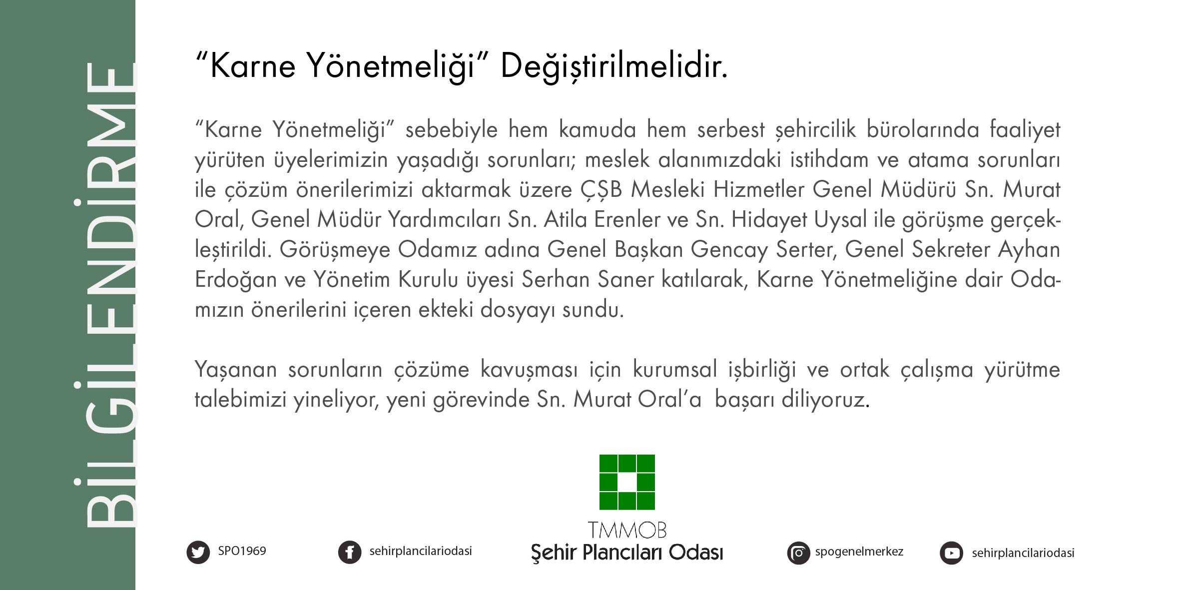 KARNE YÖNETMELİĞİ DEĞİŞTİRİLMELİDİR!