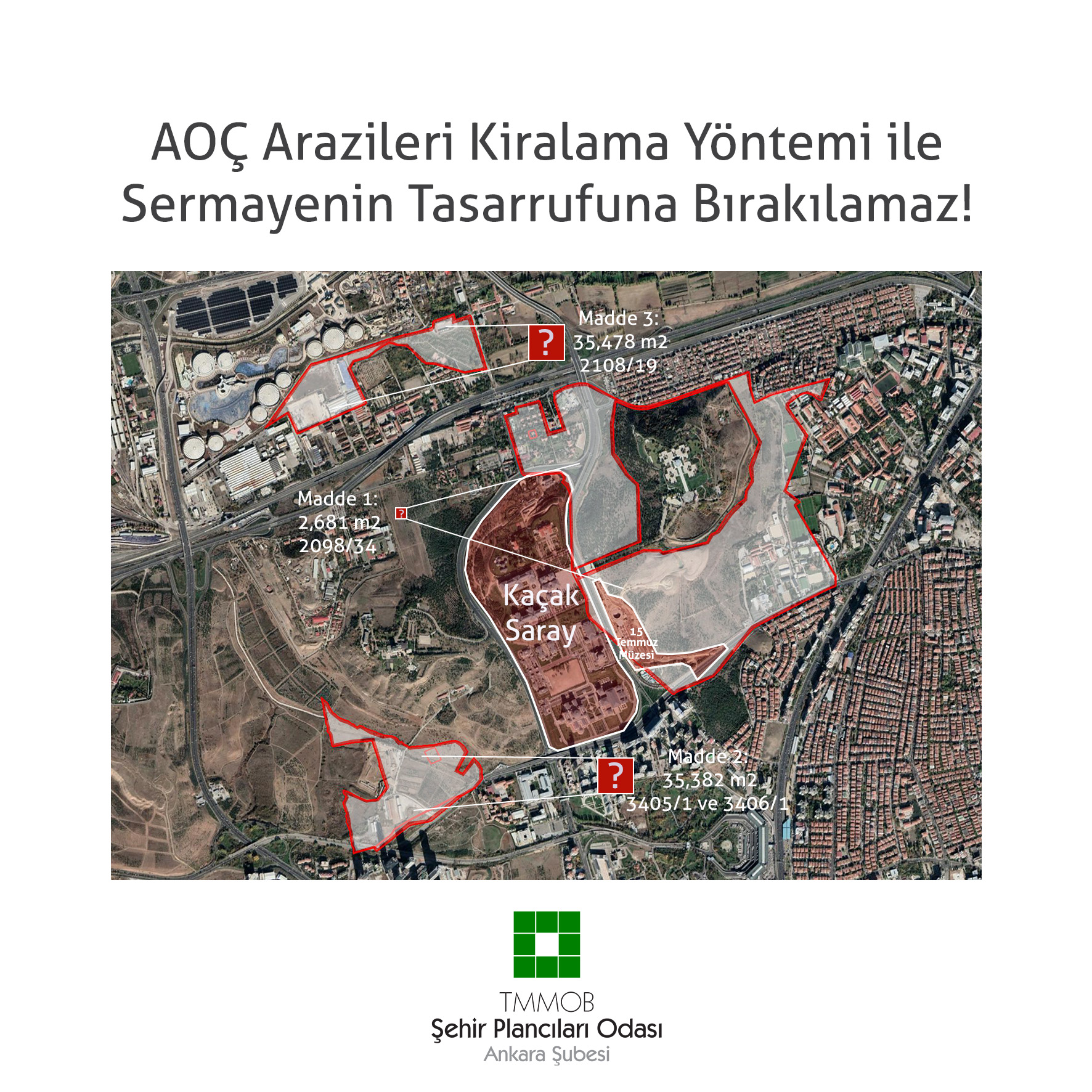 AOÇ ARAZİLERİ KİRALAMA YÖNTEMİ İLE SERMAYENİN TASARRUFUNA BIRAKILAMAZ!