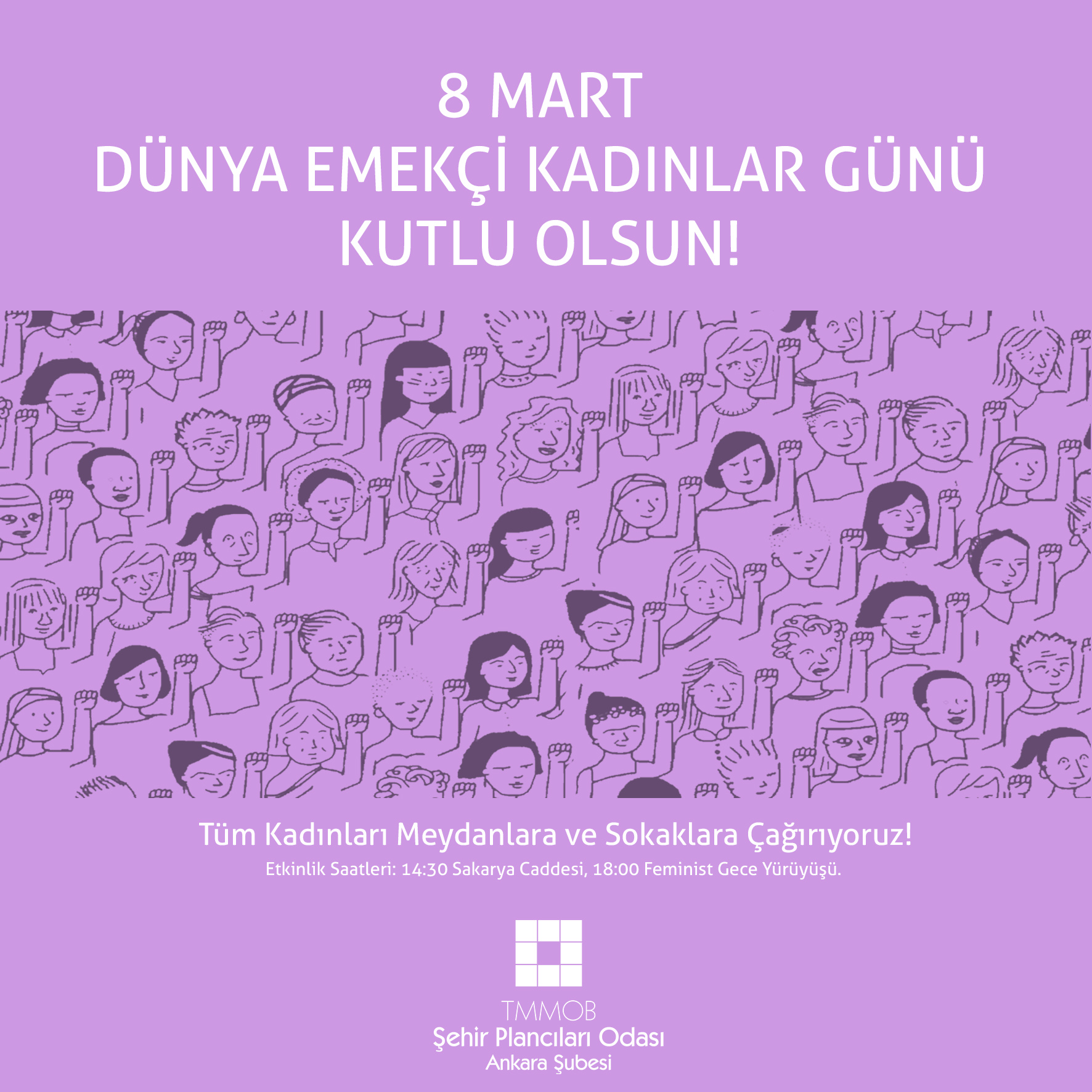 8 MART DÜNYA EMEKÇİ KADINLAR GÜNÜ KUTLU OLSUN!