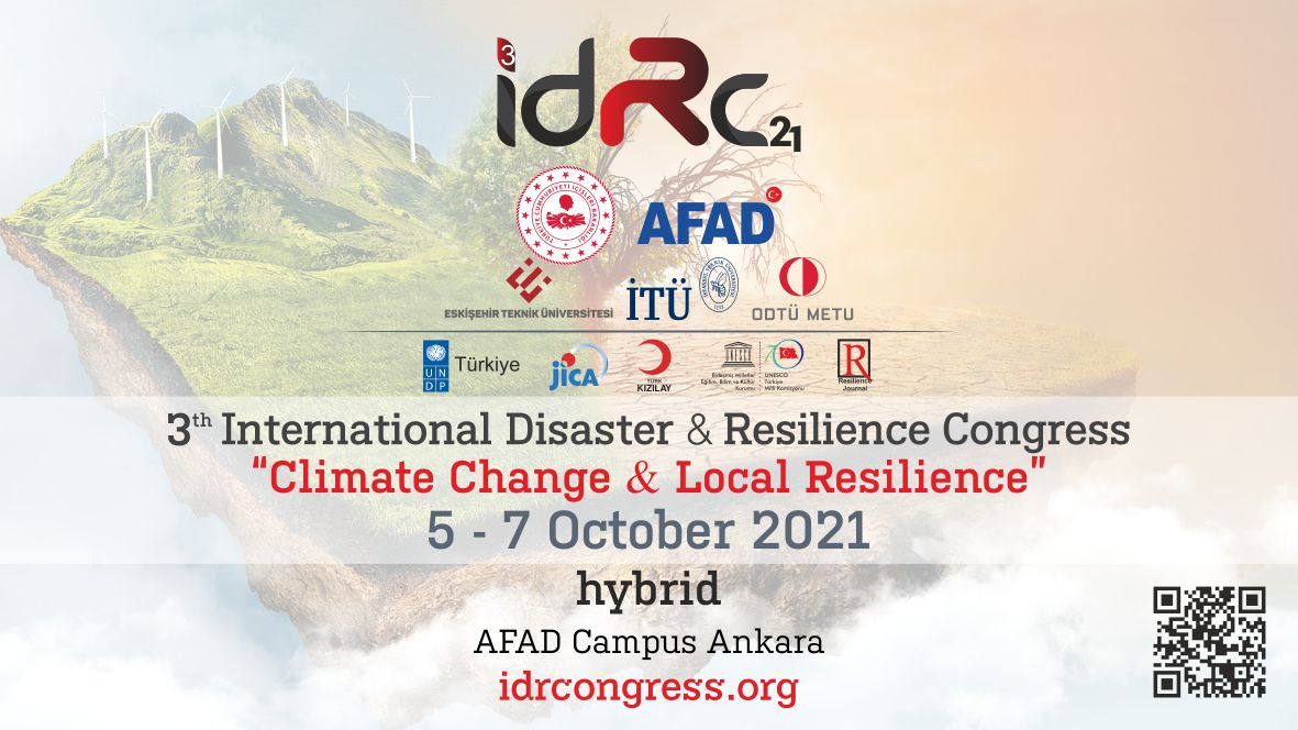 3.ULUSLARARASI AFET VE DİRENÇLİLİK KONGRESİ 5-7 EKİMDE 