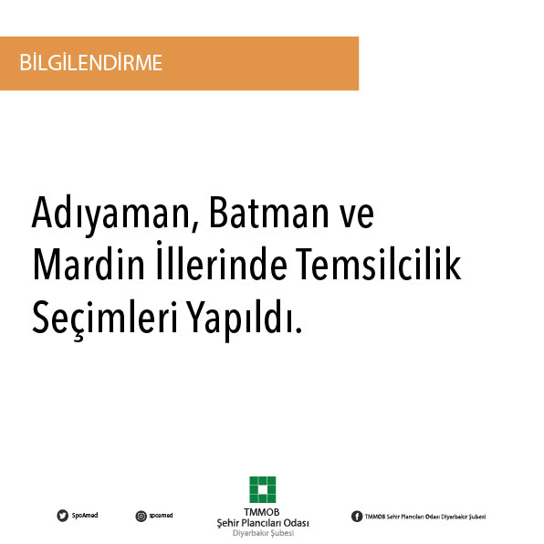 ADIYAMAN, BATMAN VE MARDİN İLLERİNDE TEMSİLCİLİK SEÇİMLERİ YAPILDI!