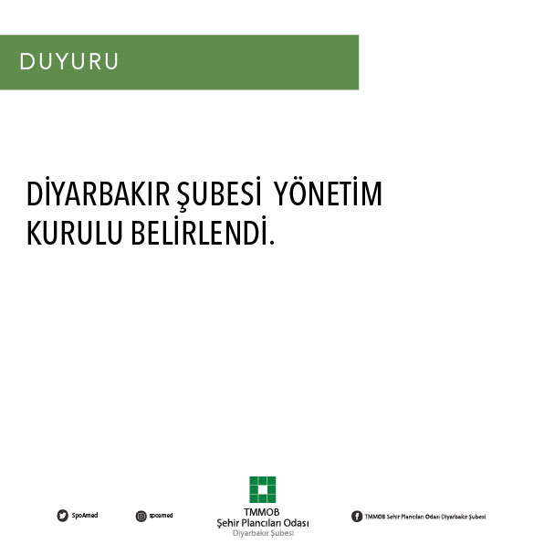 DİYARBAKIR ŞUBESİ  YÖNETİM KURULU BELİRLENDİ