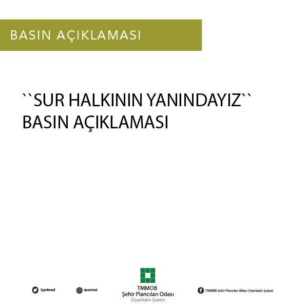``SUR HALKININ YANINDAYIZ`` BASIN AÇIKLAMASI