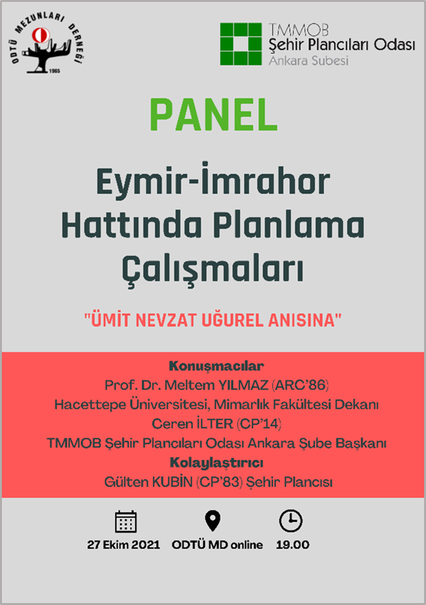 İLERİ BİR TARİHE ERTELENDİ: "EYMİR-İMRAHOR HATTINDA PLANLAMA ÇALIŞMALARI" PANELİ