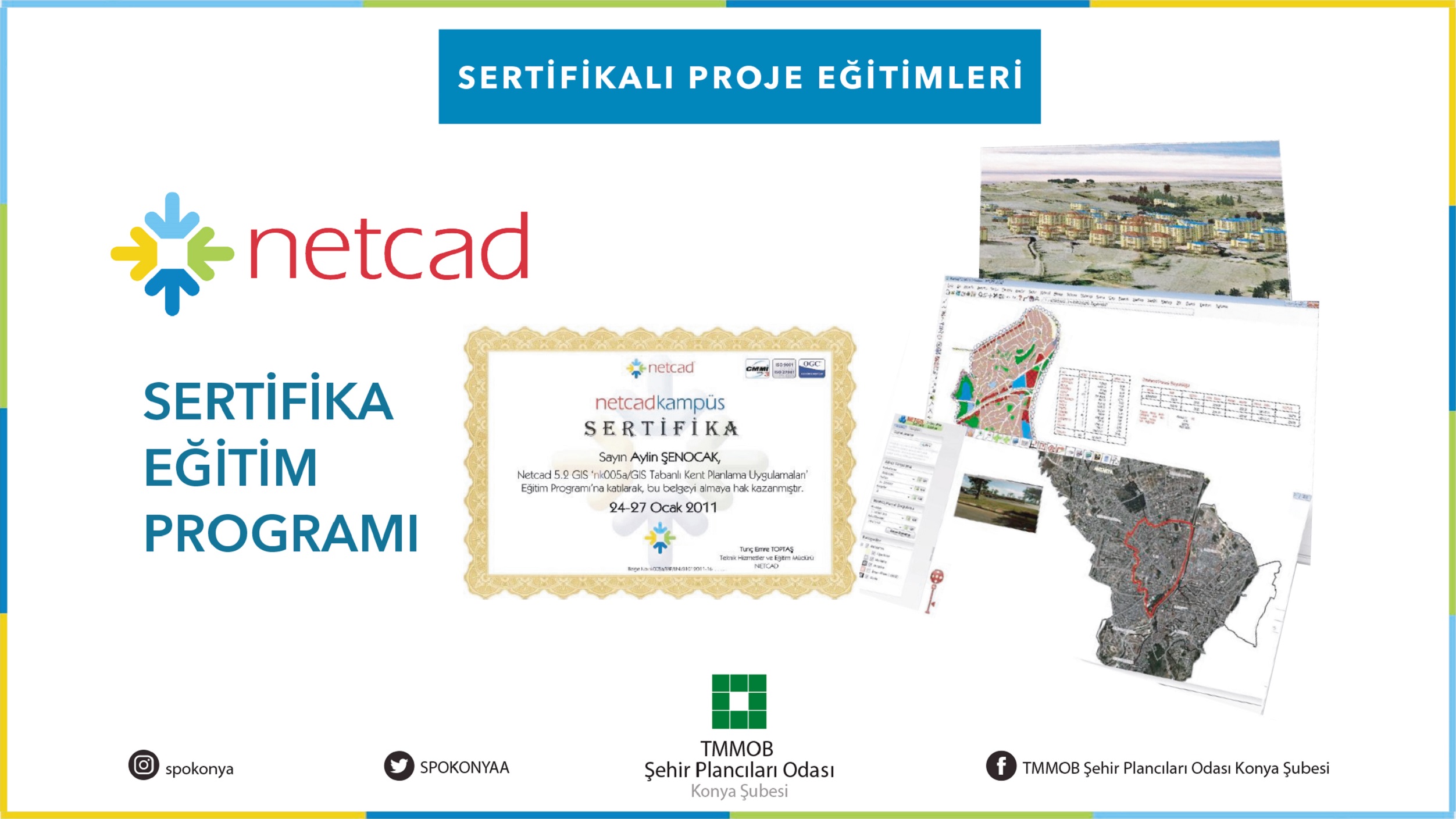  SERTİFİKALI NETCAD  GİS TABANLI EĞİTİM KURSU DUYURUSU