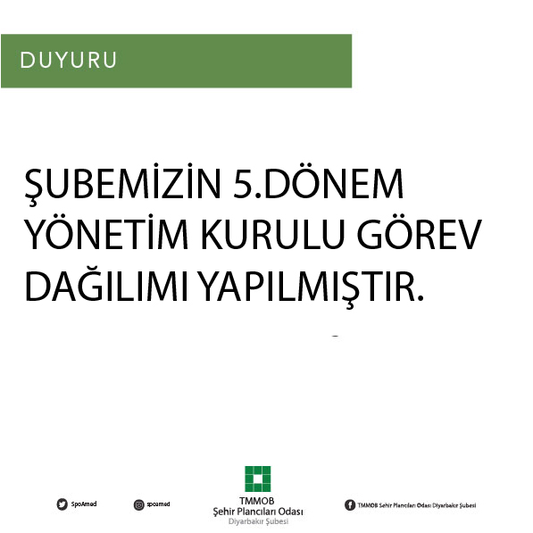 ŞUBEMİZ 5.DÖNEM YÖNETİM KURULU GÖREV DAĞILIMI BELİRLENDİ.
