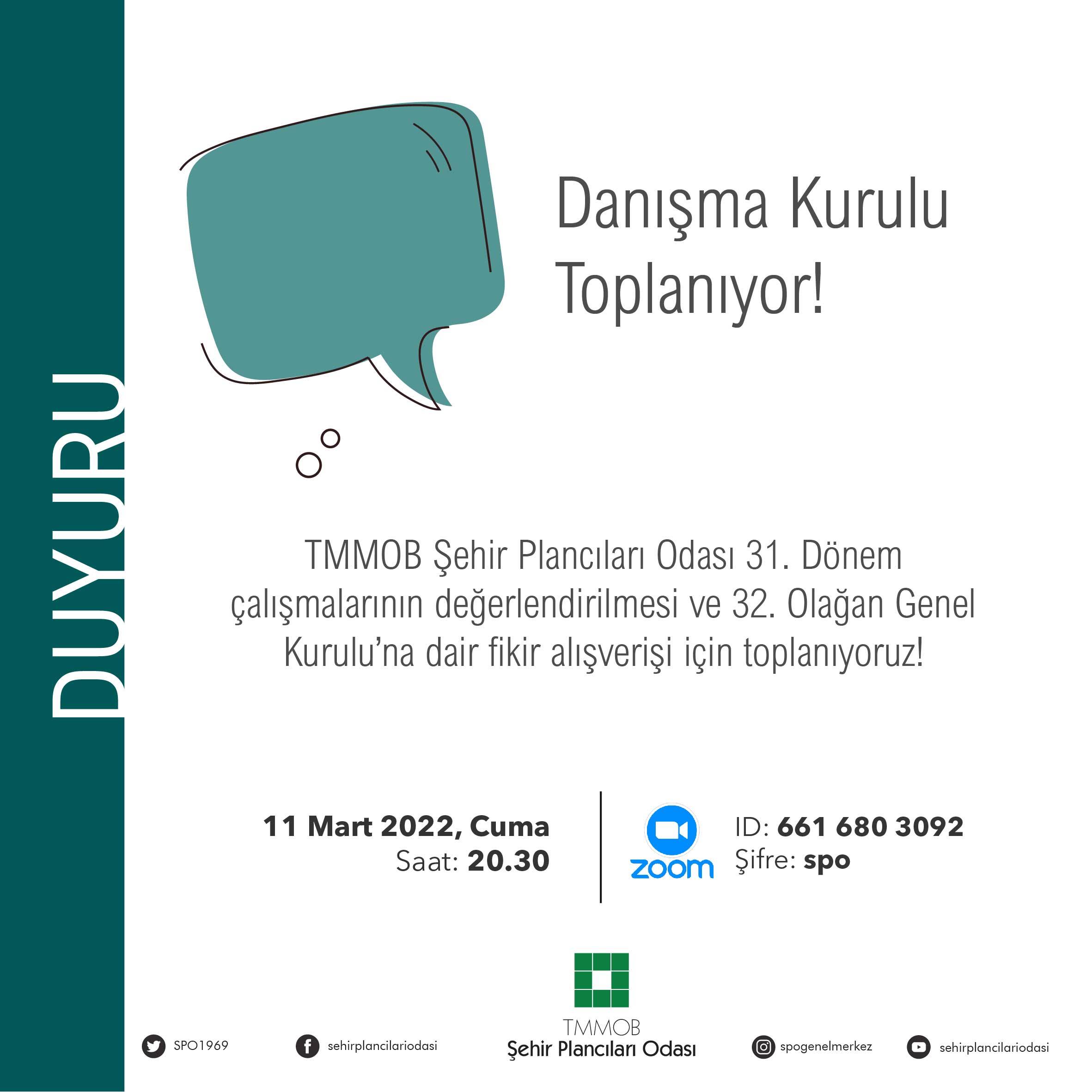 DANIŞMA KURULU TOPLANIYOR!