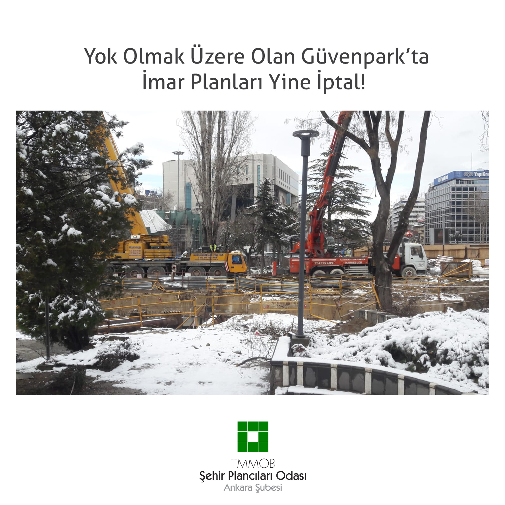 YOK OLMAK ÜZERE OLAN GÜVENPARK'TA, İMAR PLANLARI YİNE İPTAL! 