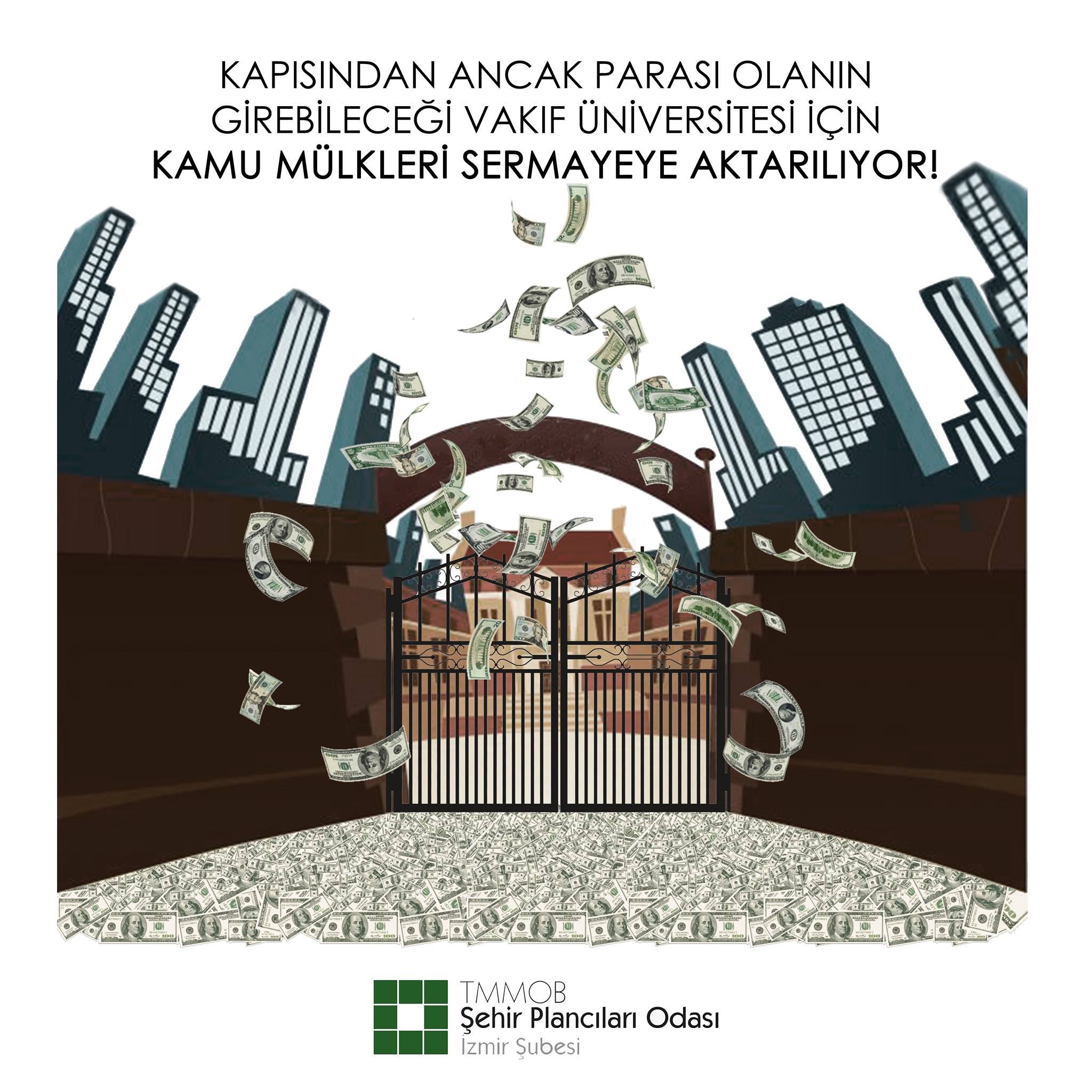 KAPISINDAN ANCAK PARASI OLANIN GİREBİLECEĞİ VAKIF ÜNİVERSİTESİ İÇİN KAMU MÜLKLERİ SERMAYEYE AKTARILIYOR!