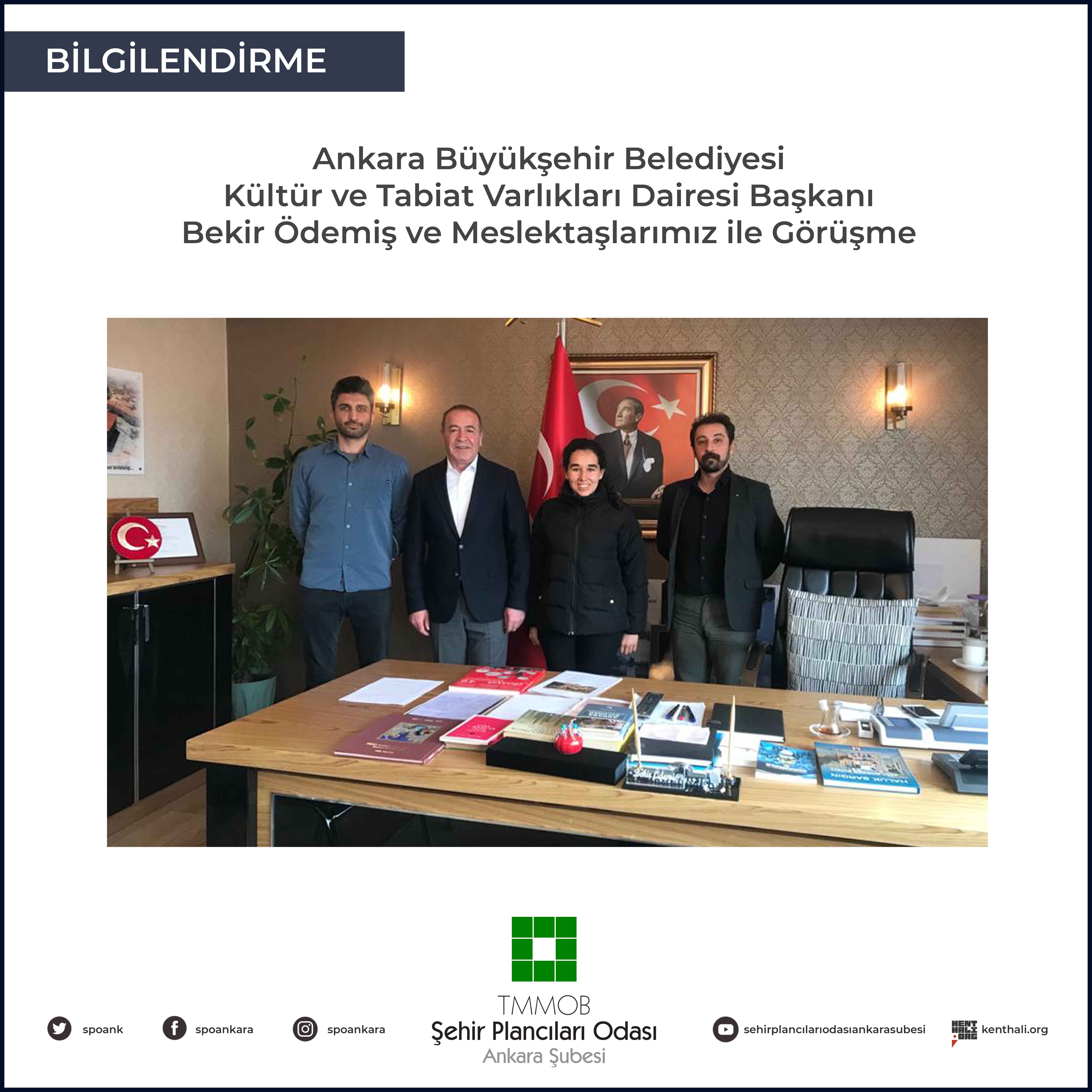 ANKARA BÜYÜKŞEHİR BELEDİYESİ KÜLTÜR VE TABİAT VARLIKLARI DAİRESİ BAŞKANI BEKİR ÖDEMİŞ İLE GÖRÜŞME