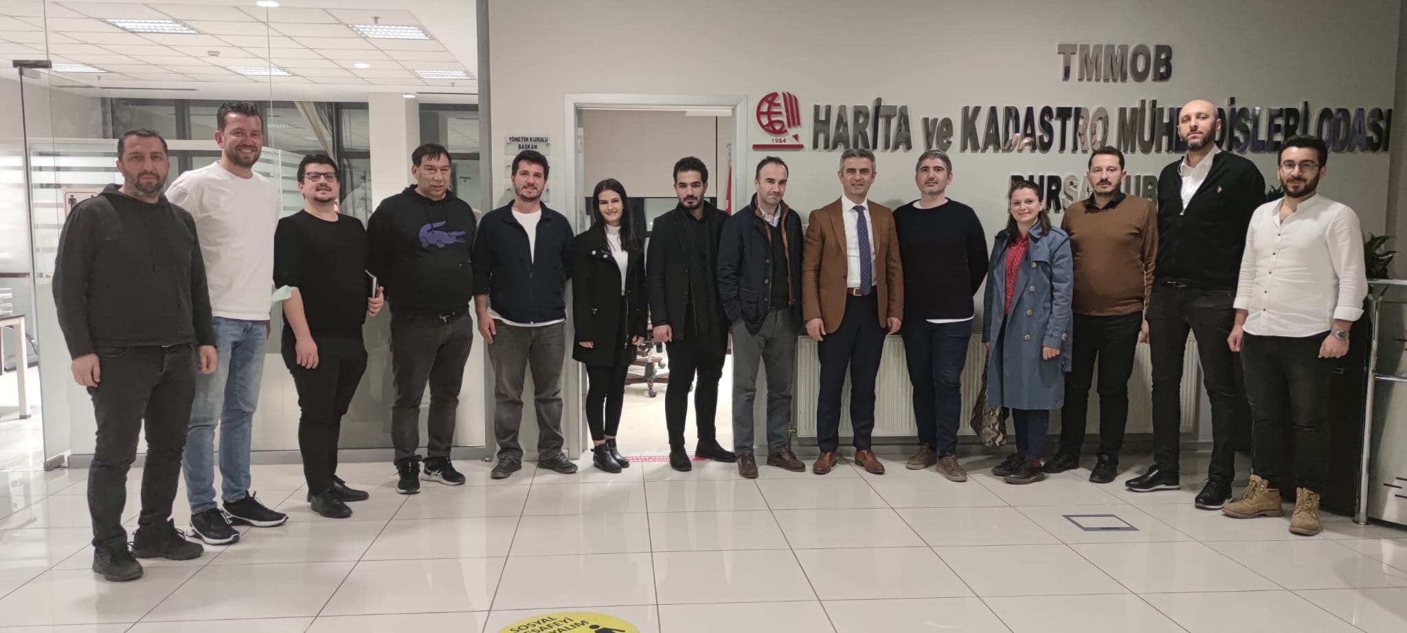 TMMOB HARİTA VE KADASTRO MÜHENDİSLERİ ODASI BURSA ŞUBESİ ZİYARET EDİLDİ.