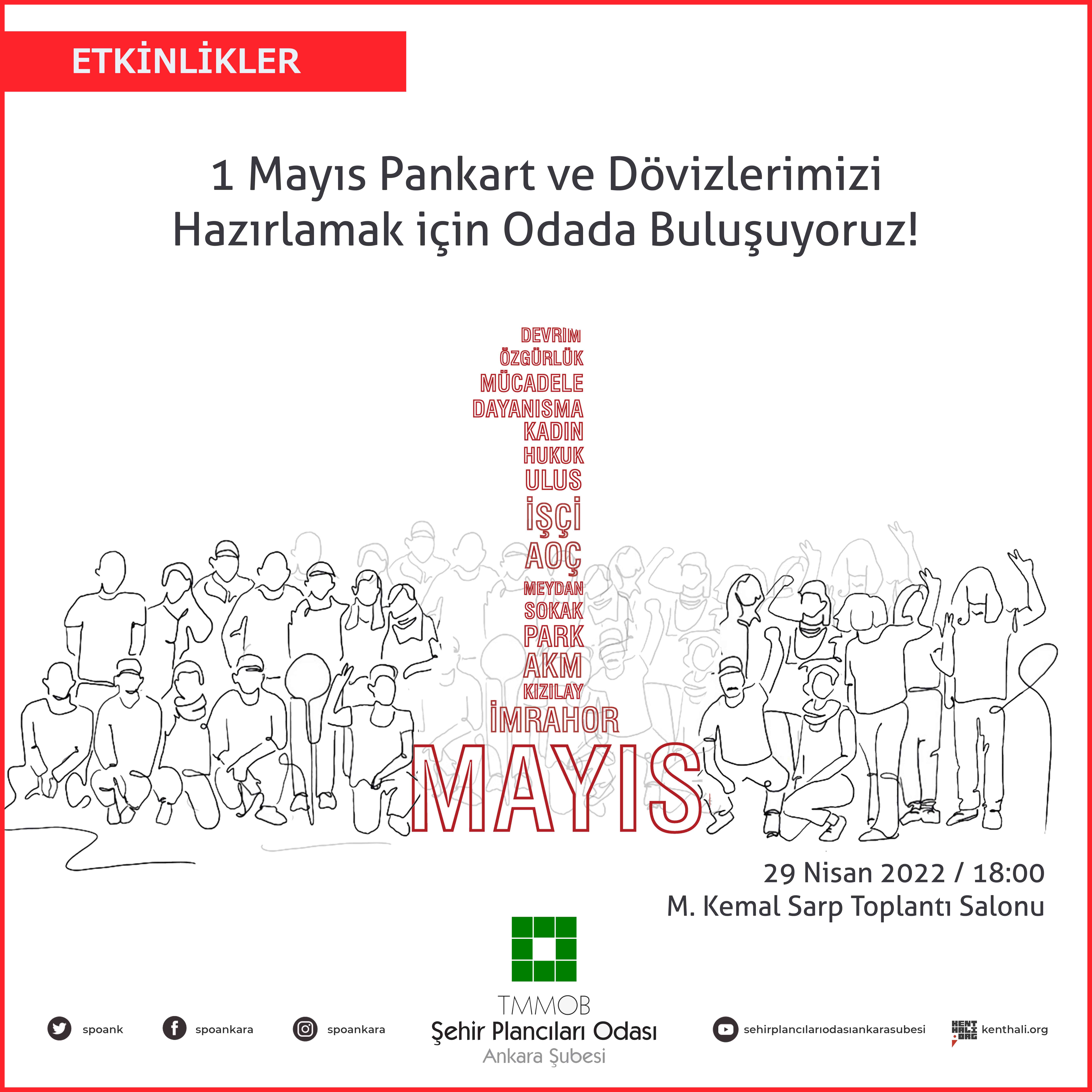 1 MAYIS PANKART VE DÖVİZLERİMİZİ HAZIRLAMAK İÇİN ODADA BULUŞUYORUZ! 