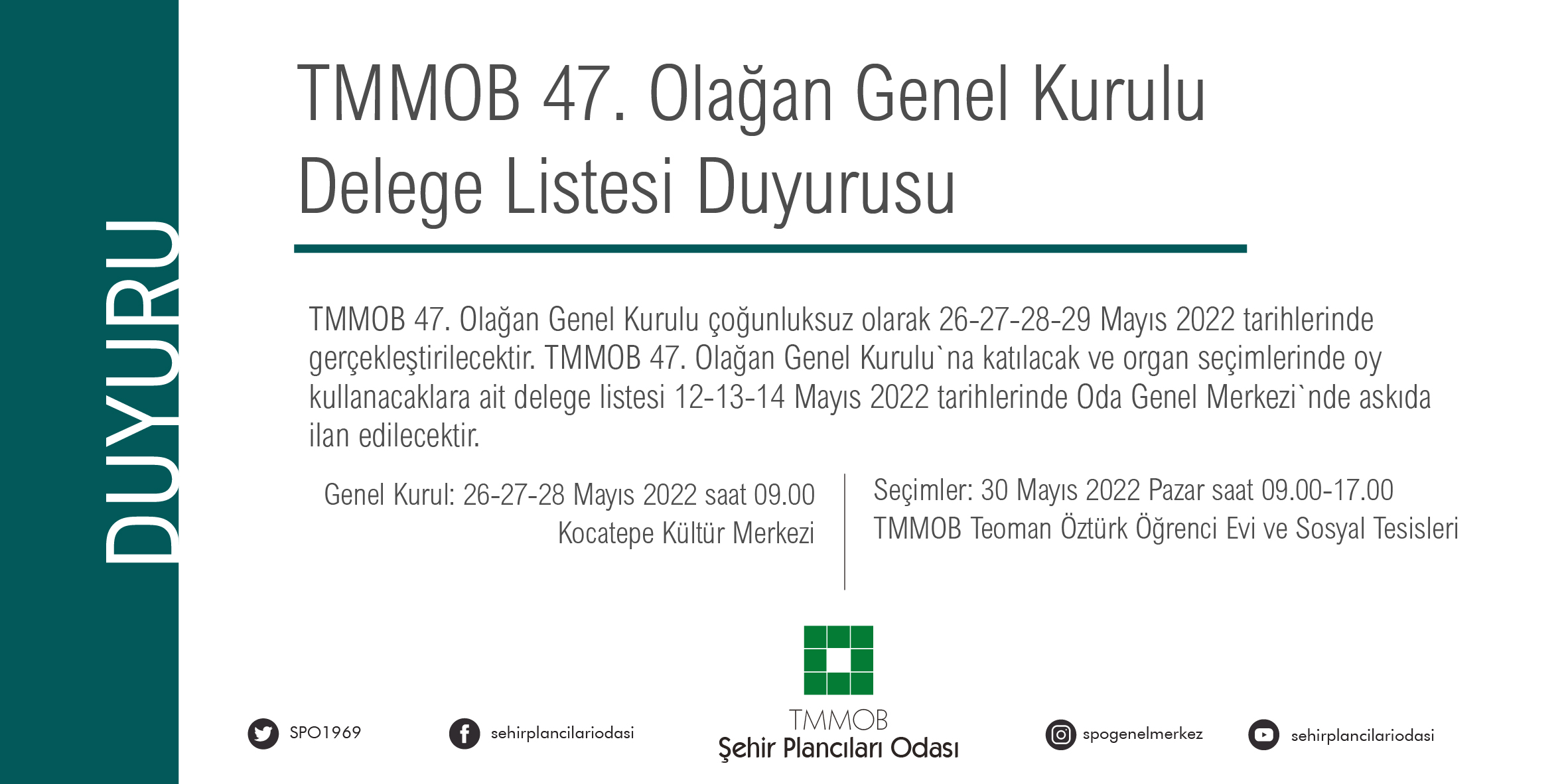 TMMOB 47. OLAĞAN GENEL KURULU