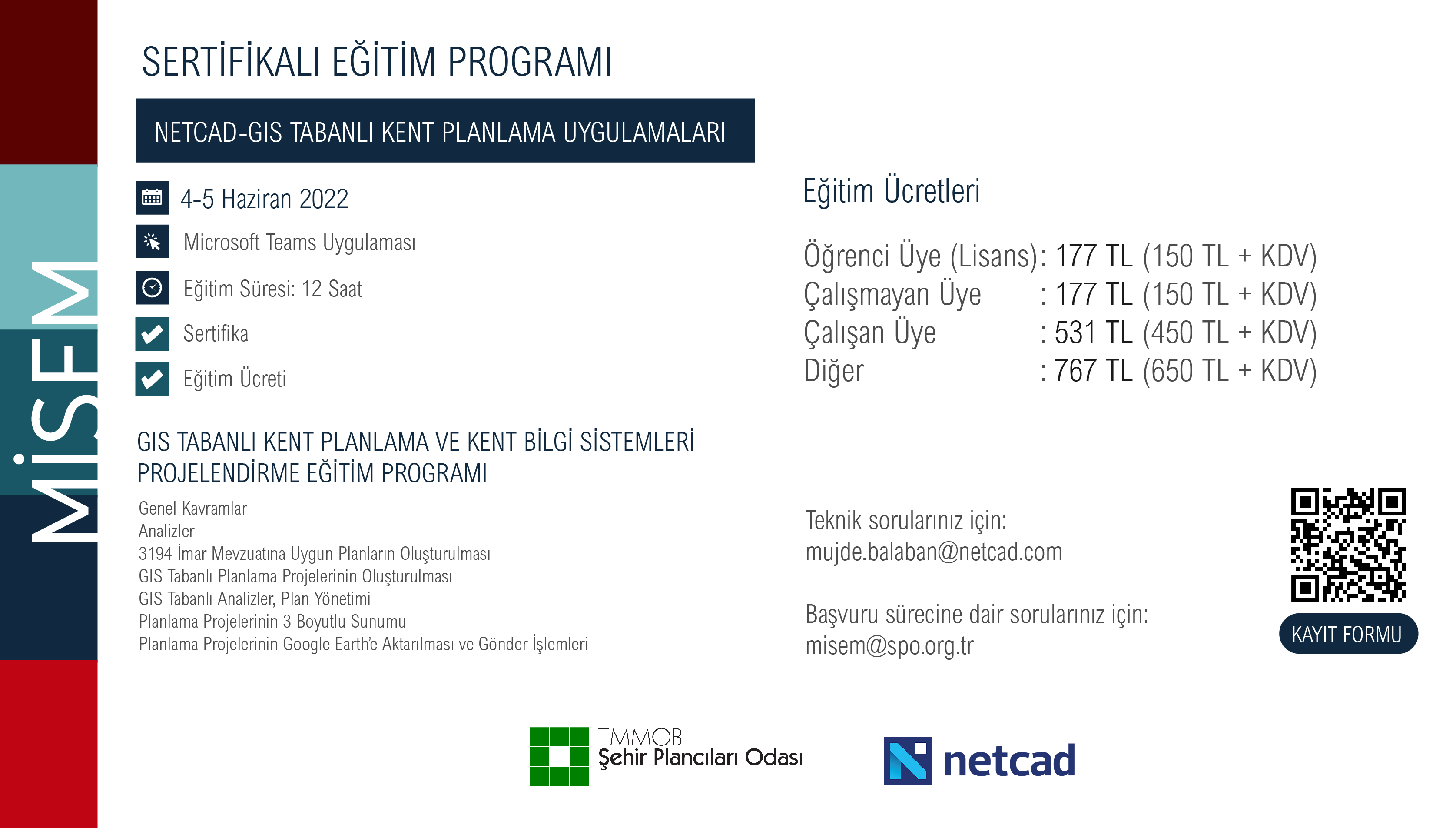 4-5 HAZİRAN NETCAD EĞİTİMİ