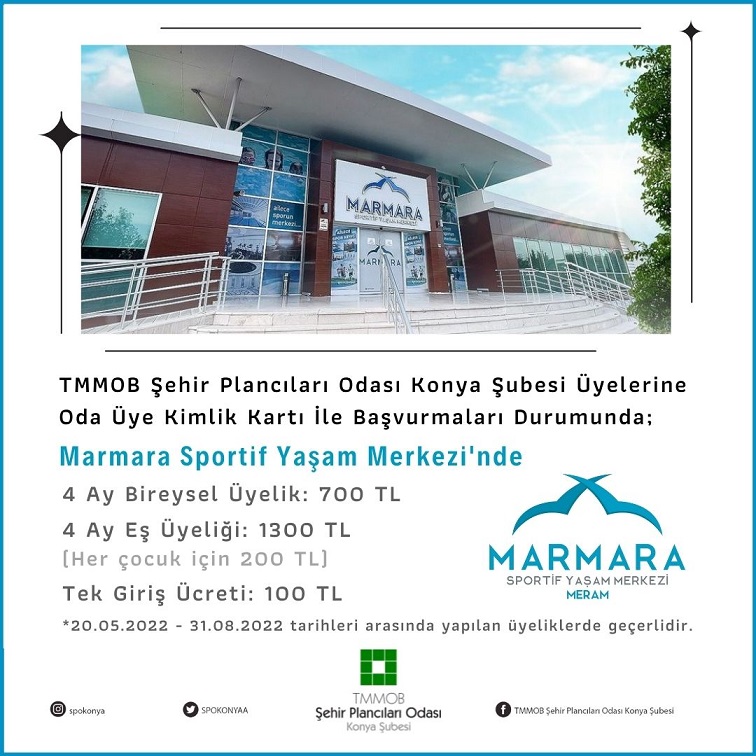 MARMARA SPORTİF YAŞAM MERKEZİ ÜYELİK İNDİRİMİ