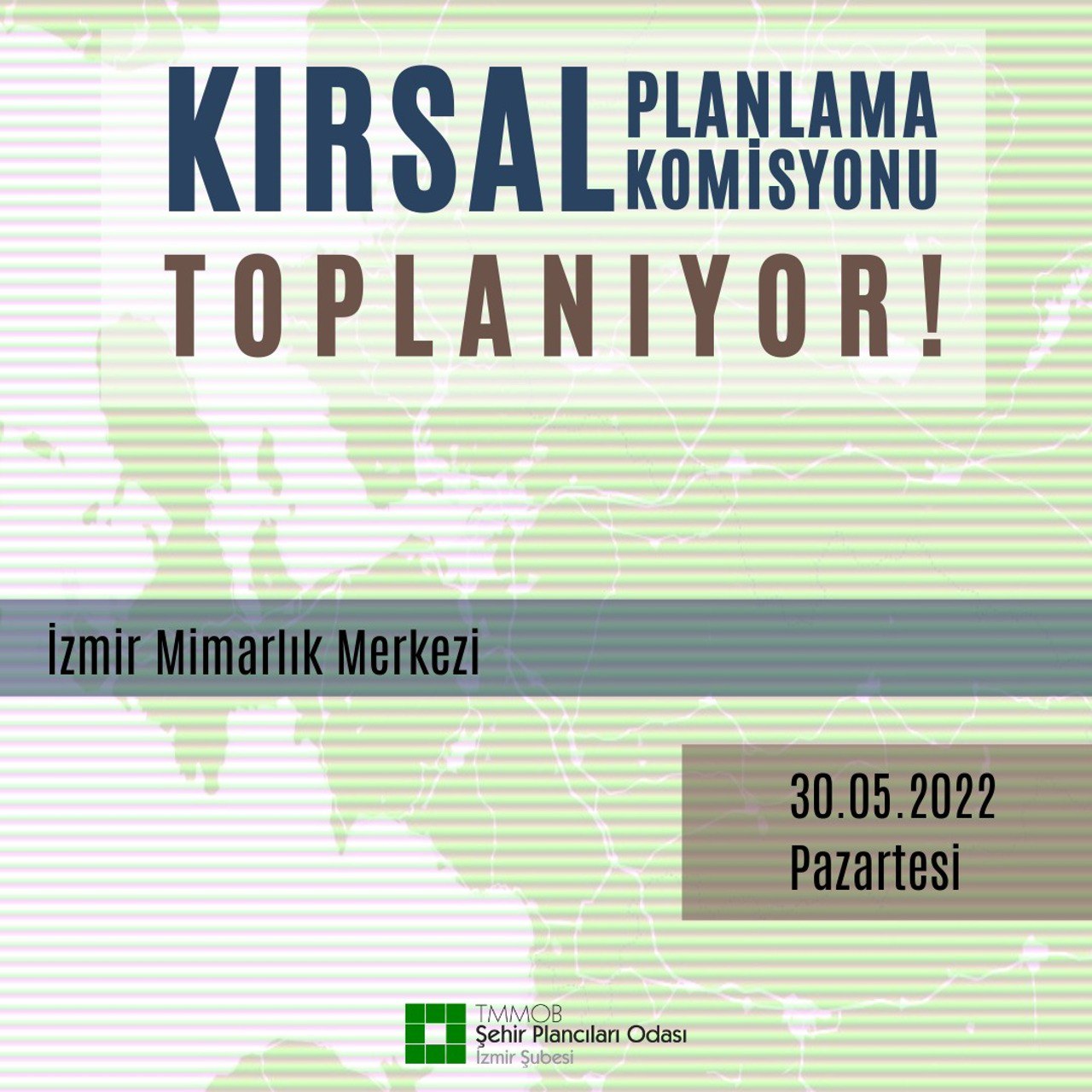 KIRSAL PLANLAMA KOMİSYONU TOPLANIYOR !