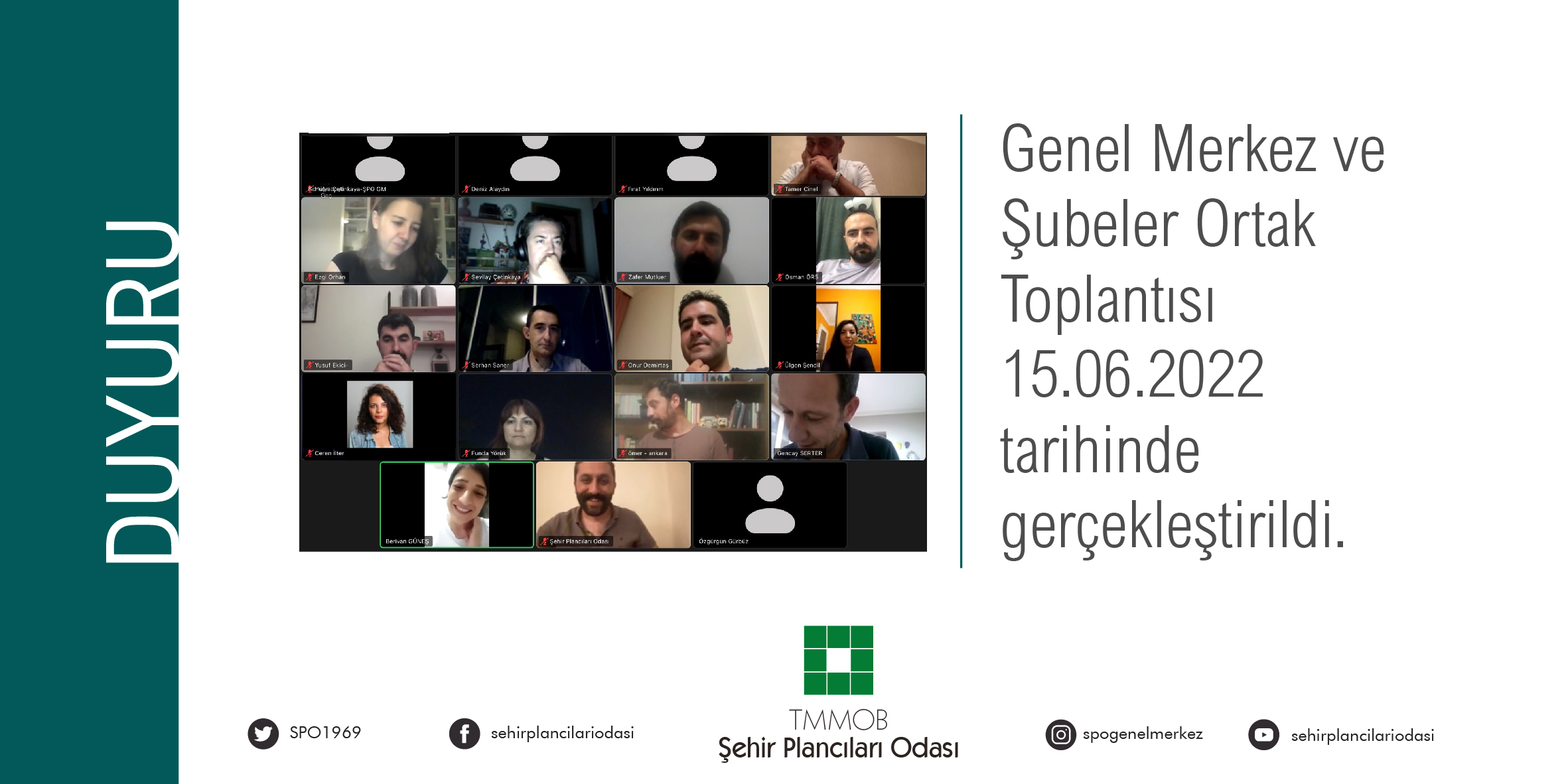 GENEL MERKEZ VE ŞUBELER ORTAK TOPLANTISI 