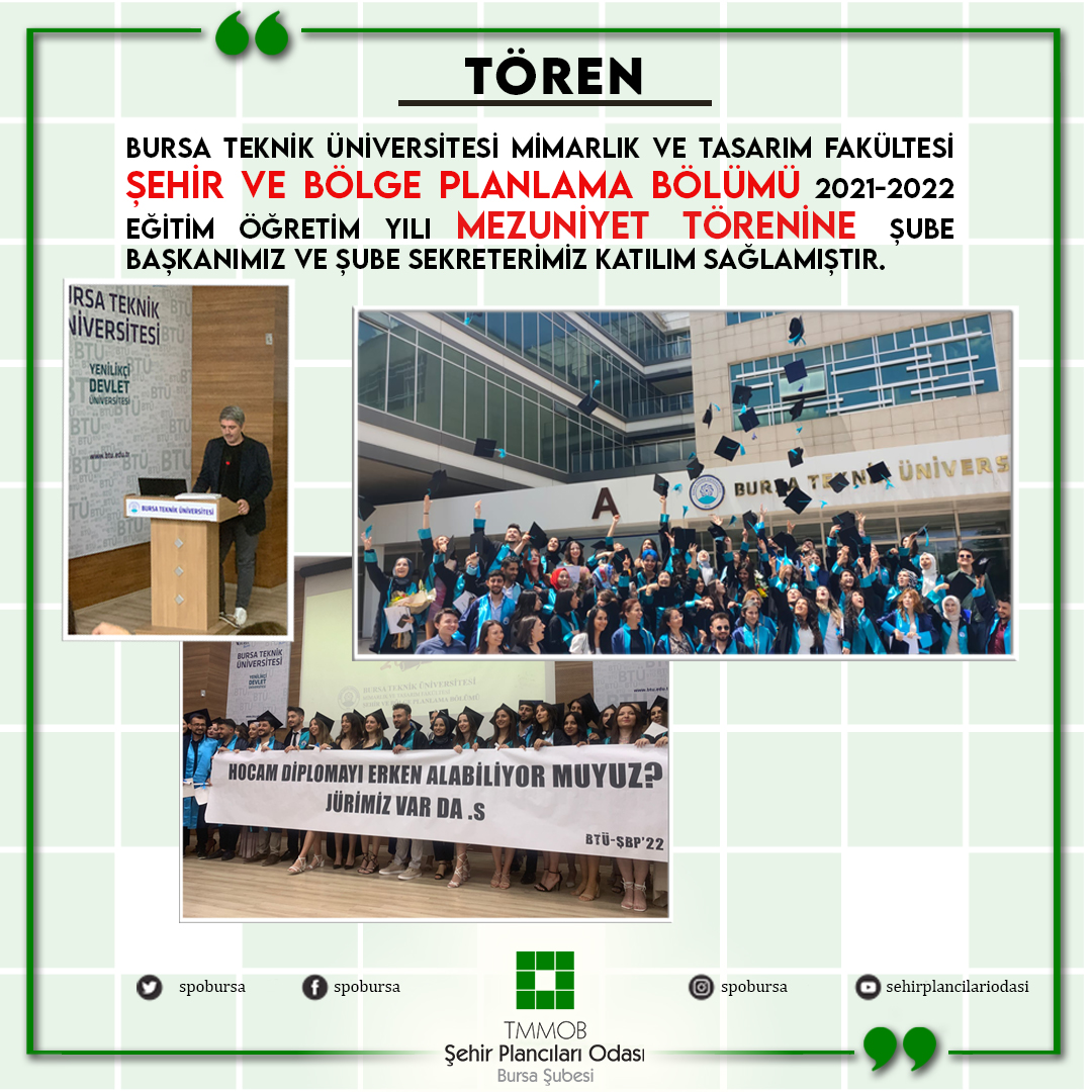 BURSA TEKNİK ÜNİVERSİTESİ MEZUNİYET TÖRENİ 
