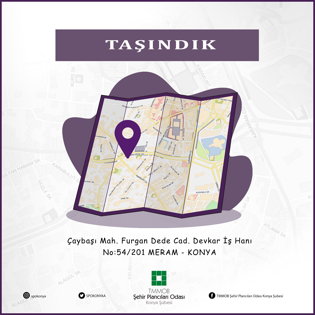 ŞUBE ADRESİMİZ DEĞİŞTİ