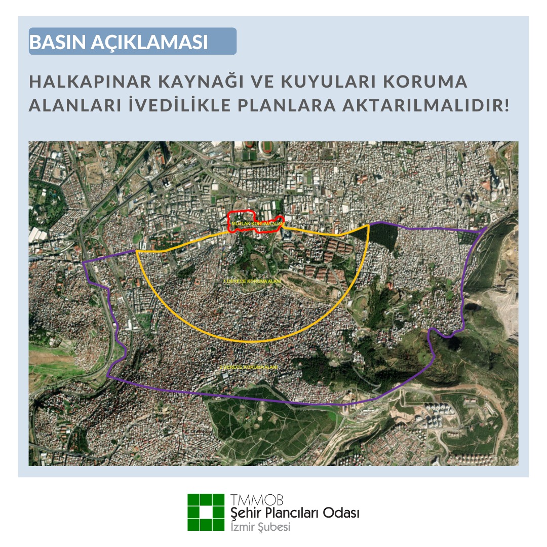HALKAPINAR KAYNAĞI VE KUYULARI KORUMA ALANLARI İVEDİLİKLE PLANLARA AKTARILMALIDIR!