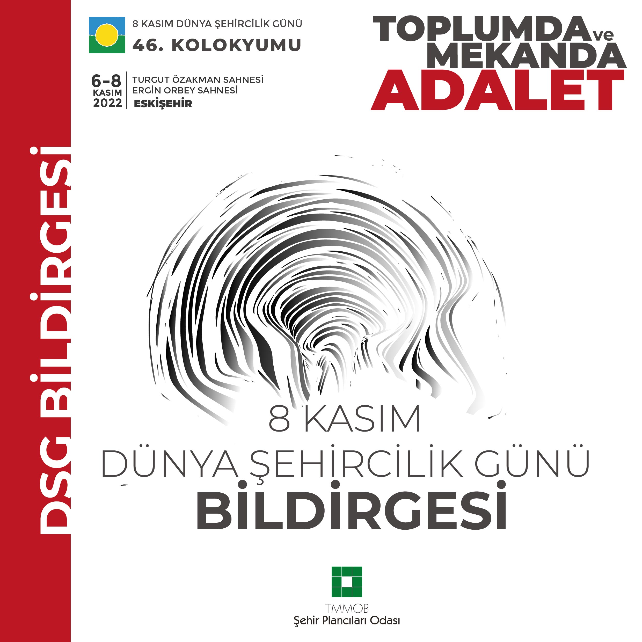 8 KASIM DÜNYA ŞEHİRCİLİK GÜNÜ BİLDİRGESİ