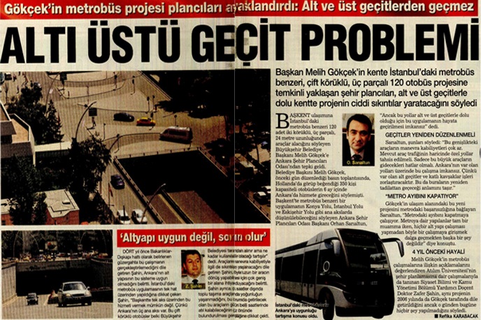 "METROBÜSTE ALT-ÜST SORUNU"