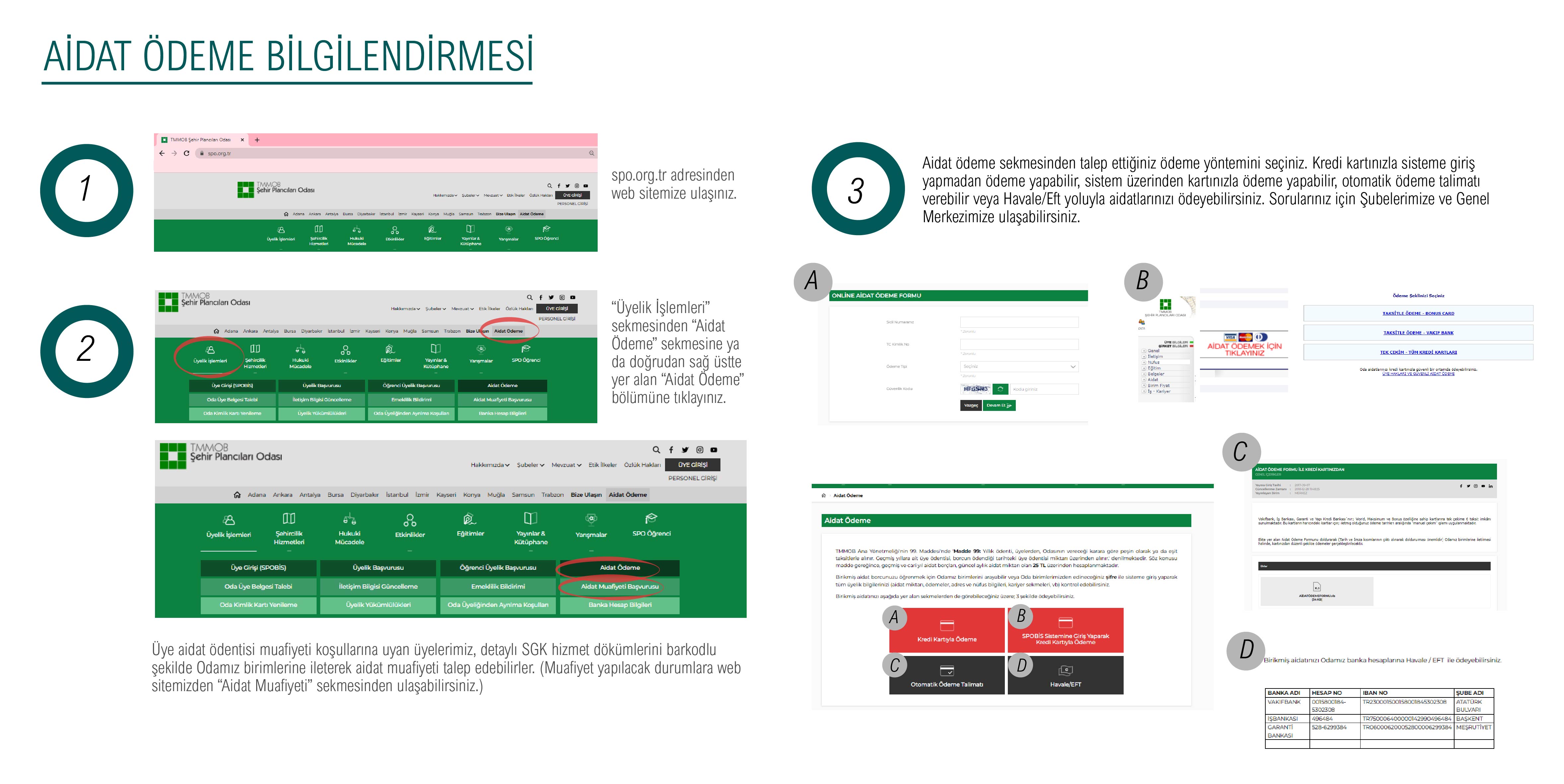 AİDAT ÖDENTİLERİ HAKKINDA ÖNEMLİ DUYURU