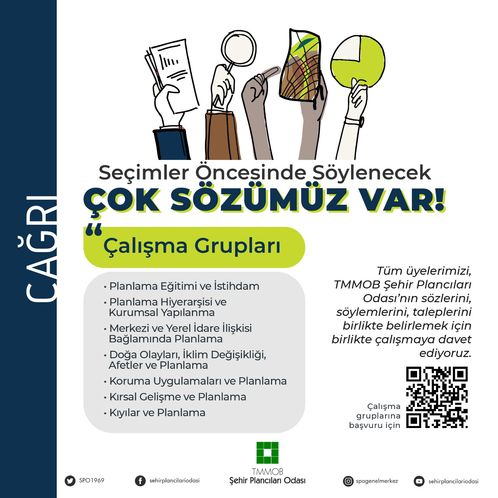 SEÇİMLER ÖNCESİNDE SÖYLEYECEK ÇOK SÖZÜMÜZ VAR:
BİRLİKTE ÜRETMEYE ÇAĞRI
