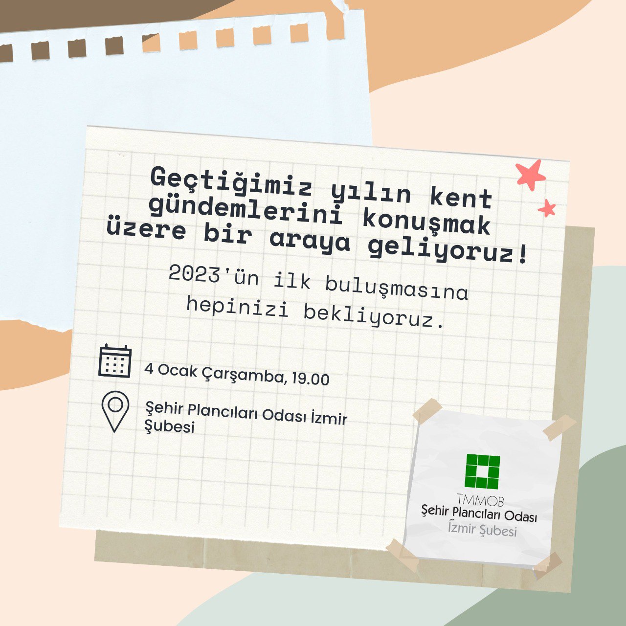 KENT GÜNDEMLERİ İÇİN TOPLANIYORUZ! 