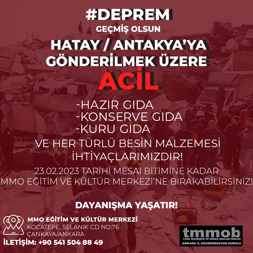 DAYANIŞMA ÇAĞRISI!