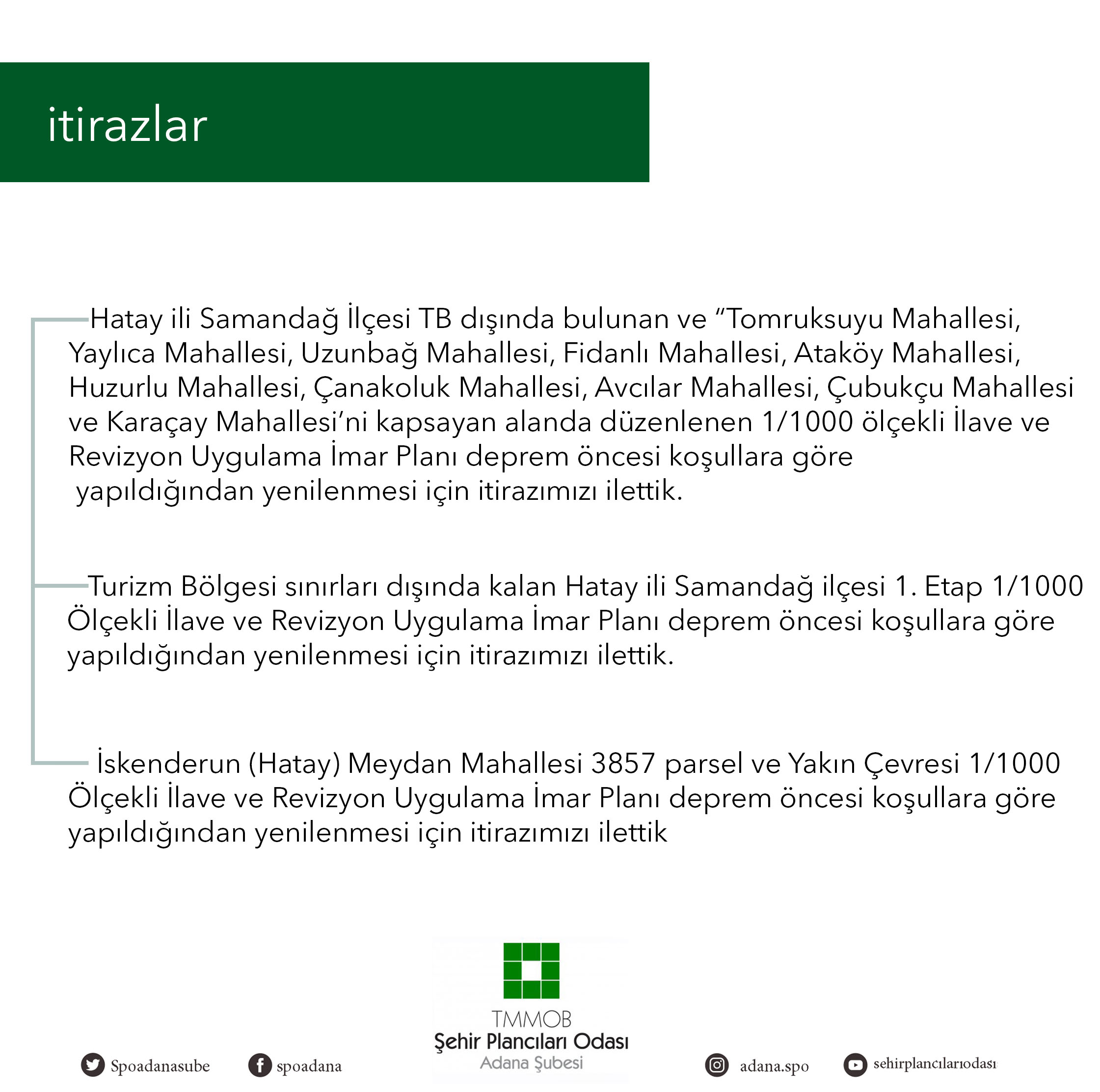 İTİRAZLAR