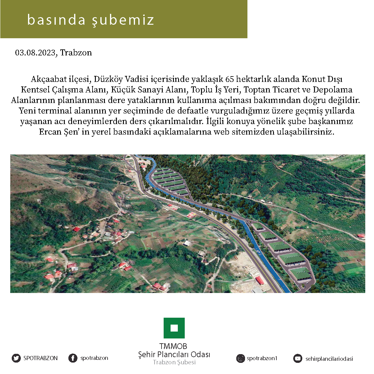 DERE YATAKLARININ KULLANIMA AÇILMASI DOĞRU DEĞİLDİR!