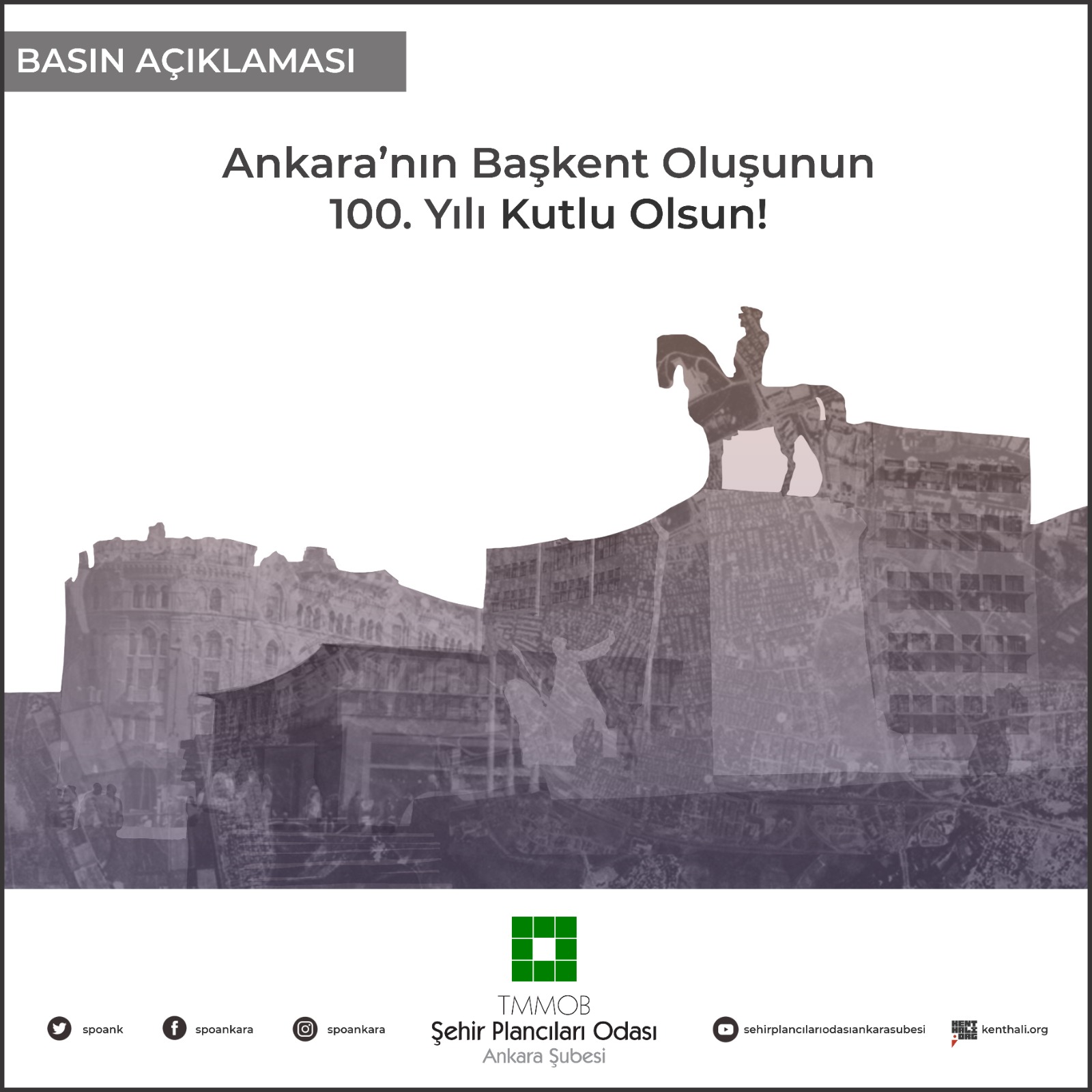 ANKARA`NIN BAŞKENT OLUŞUNUN 100. YILI KUTLU OLSUN! 

