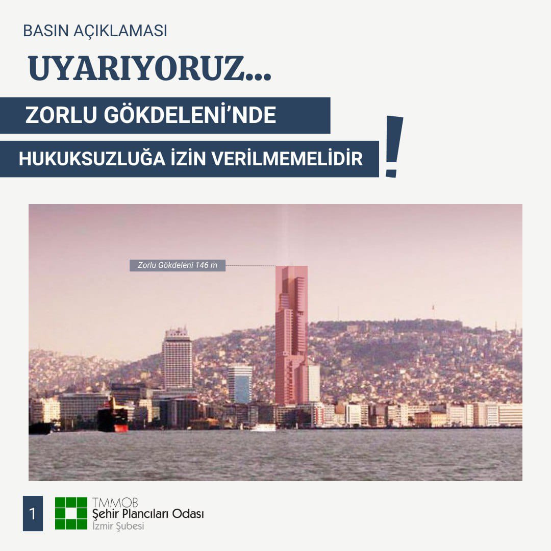 UYARIYORUZ...
ZORLU GÖKDELENİ`NDE
HUKUKSUZLUĞA İZİN VERİLMEMELİDİR!