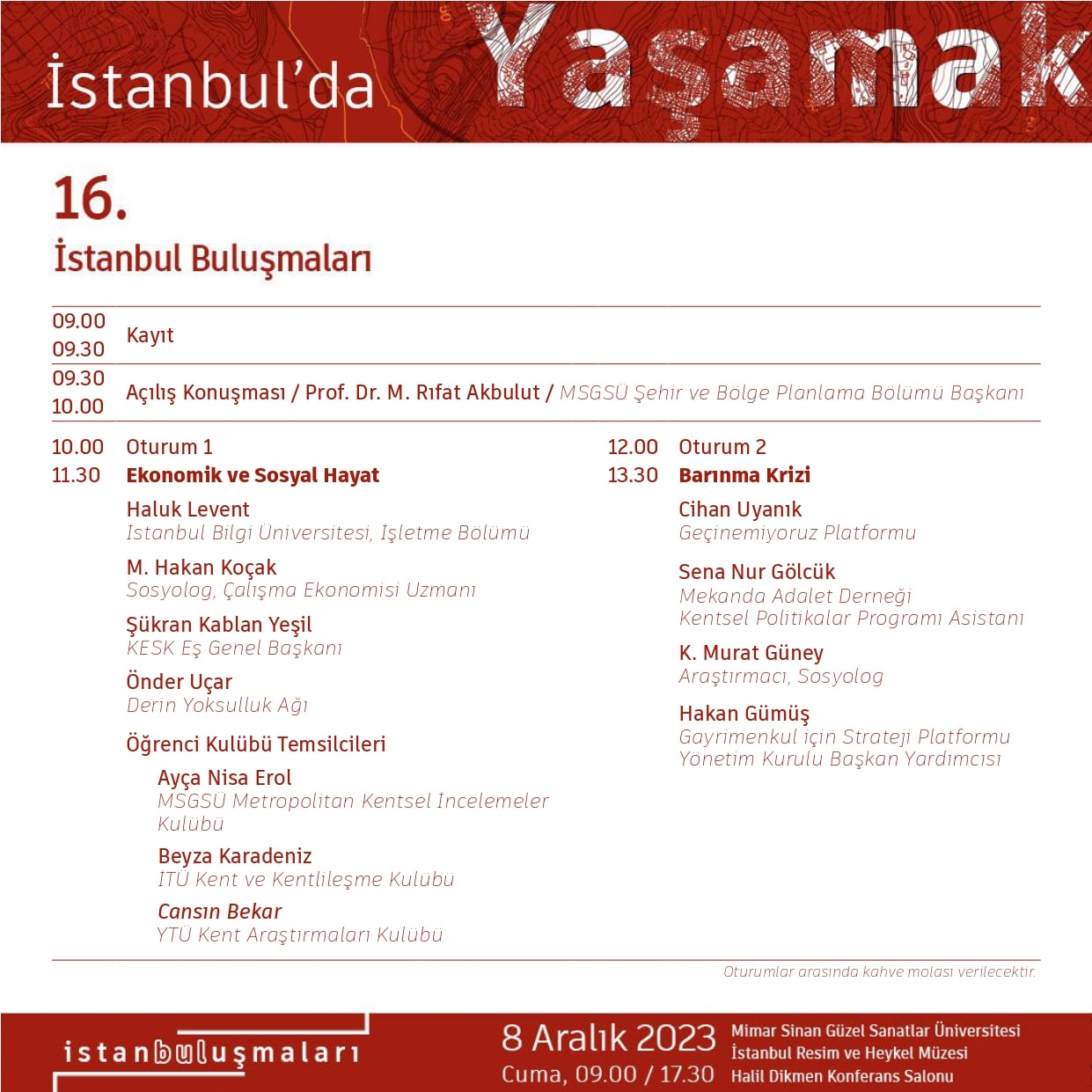 16. İSTANBUL BULUŞMALARI 