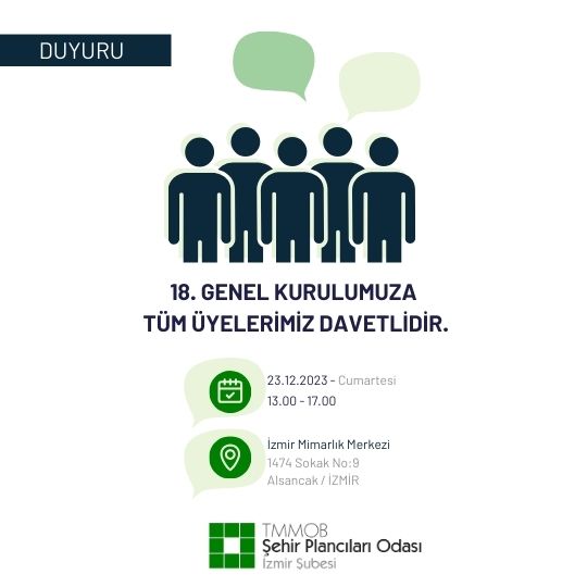 ŞUBEMİZ 18. GENEL KURULUNA ÇAĞRI!