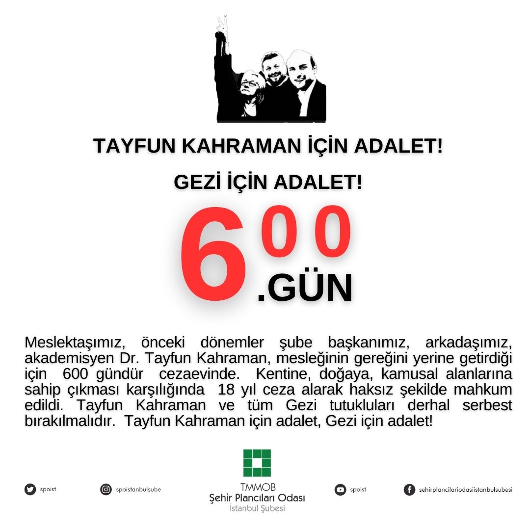 TAYFUN KAHRAMAN İÇİN ADALET! GEZİ İÇİN ADALET!