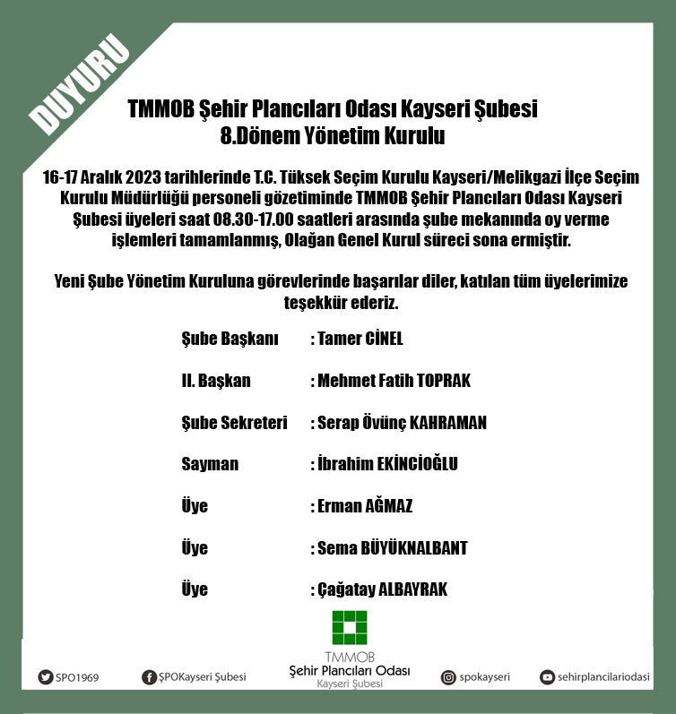 ŞUBEMİZ YENİ YÖNETİM KURULU GÖREV DAĞILIMI KARARI!