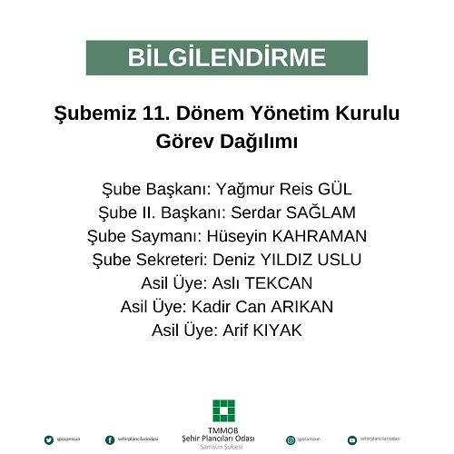 11. DÖNEM GÖREV DAĞILIMI BELİRLENDİ !