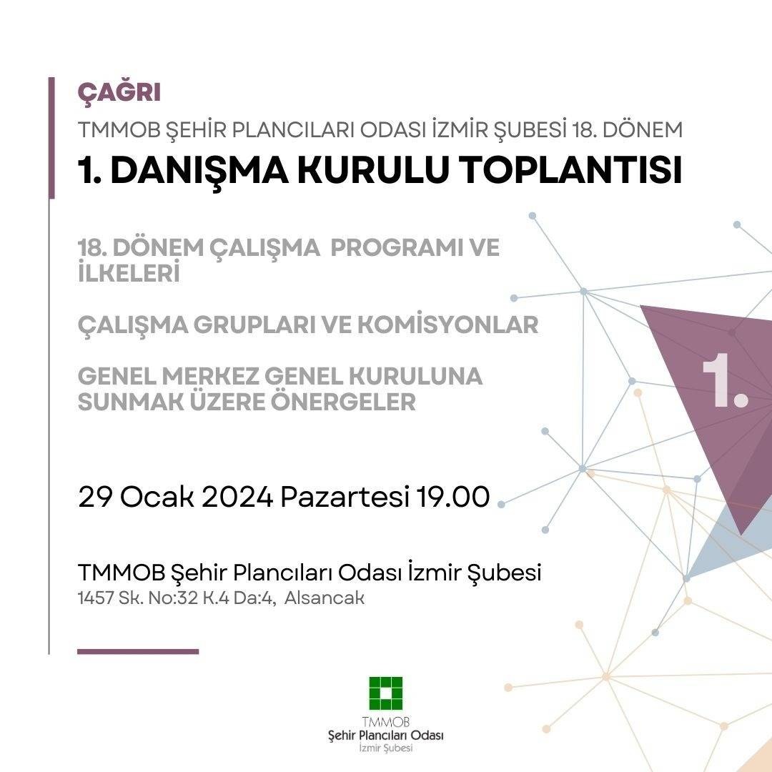 ÇAĞRI: 18. DÖNEM 1. DANIŞMA KURULU TOPLANTISI