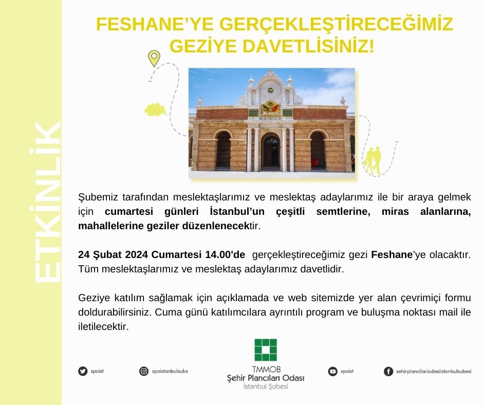 FESHANE'YE GERÇEKLEŞTİRECEĞİMİZ GEZİYE DAVETLİSİNİZ!