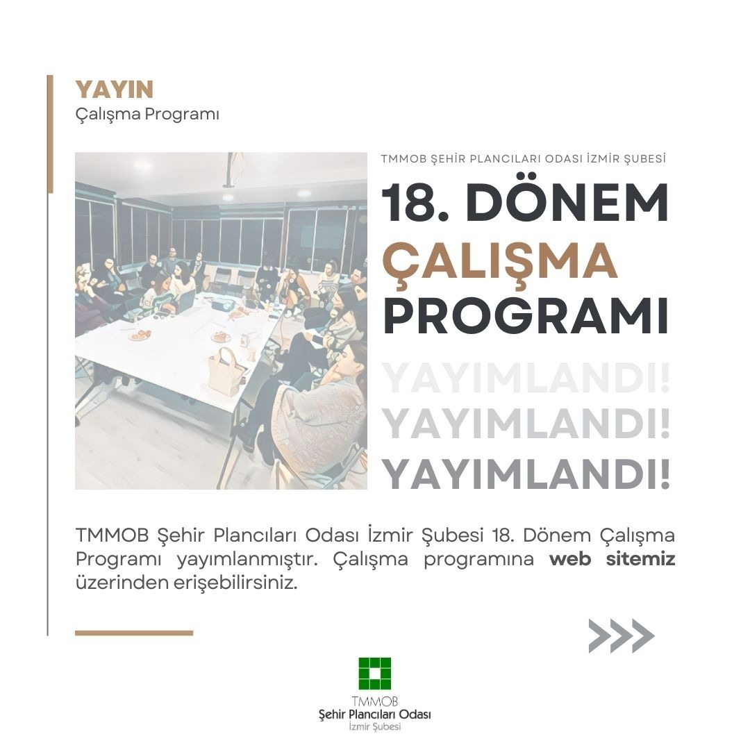 18. DÖNEM ÇALIŞMA PROGRAMI YAYIMLANDI