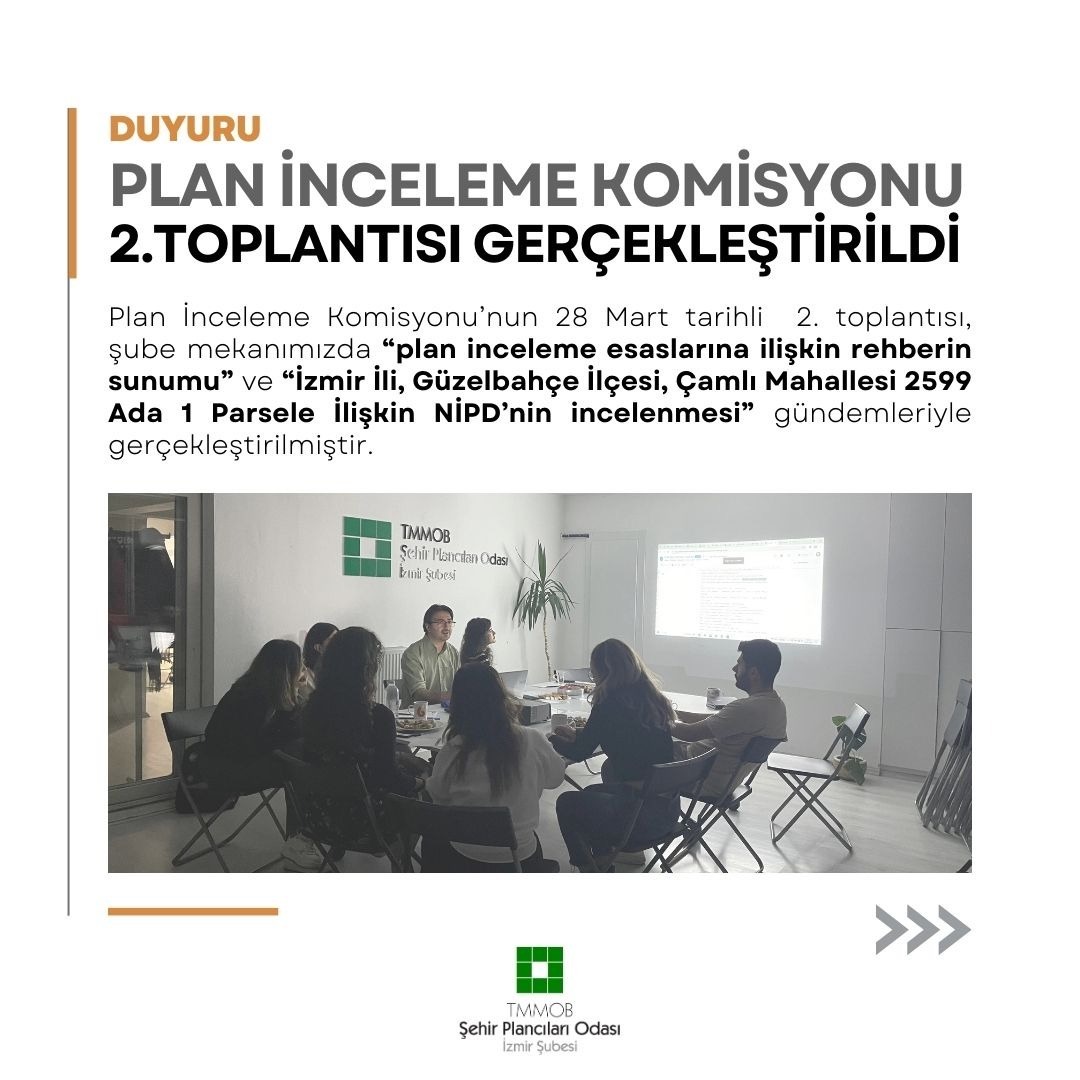 PLAN İNCELEME KOMİSYONU 2.TOPLANTISI GERÇEKLEŞTİRİLDİ