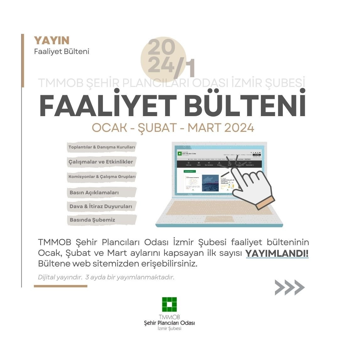 FAALİYET BÜLTENİ YAYIMLANDI!