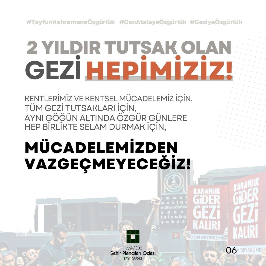 HUKUKSUZ TUTUKLAMALARIN ARDINDA GEZİ İÇİN ADALET NÖBETİNDE 730.GÜN!