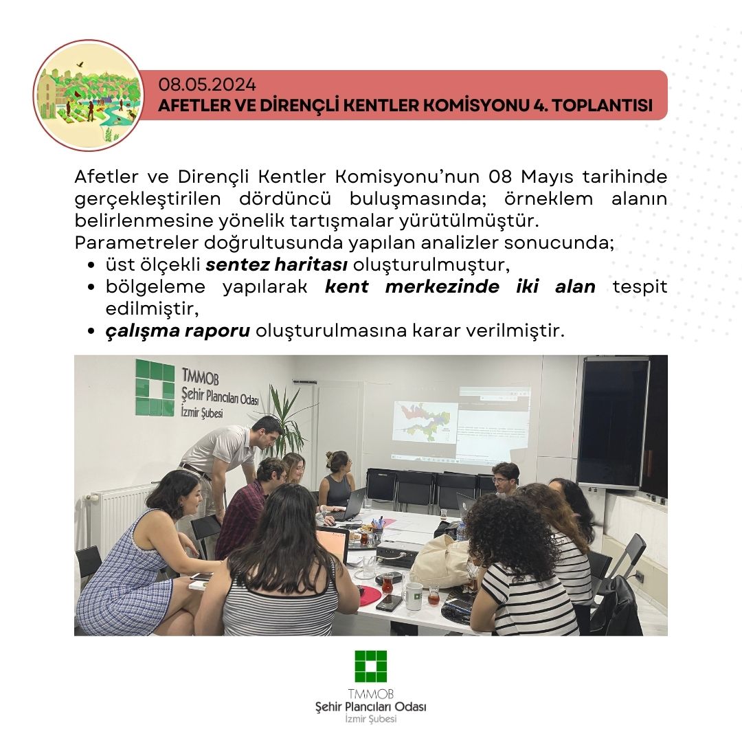 6-12 MAYIS TARİHLERİ ARASINDA GERÇEKLEŞTİRİLEN KOMİSYON VE ÇALIŞMA GRUBU TOPLANTILARI