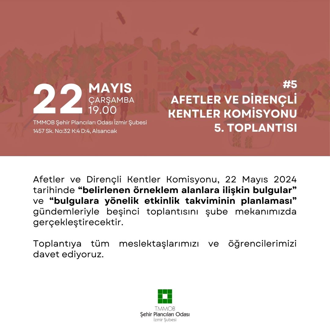20 MAYIS - 26 MAYIS ETKİNLİK TAKVİMİ